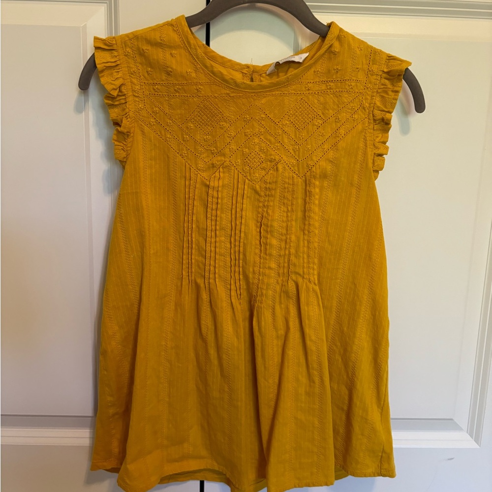 Lucky Brand mustard top